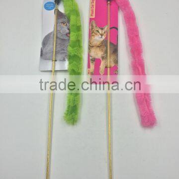 Long Wire Dangle Faux Mouse Pet Teaser Wand Cat Toy