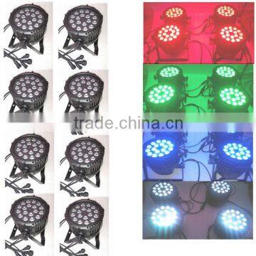 led par 64 rgbw dmx stage lighting, led18x10w rgbw led ip65 water proof par light