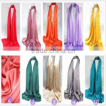 Wholesale Cheap Solid Color Plain Satin Women Fashion Shawls