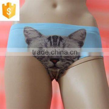 Lady's New Design Seamless Panty in Print Logo and Picture photo-2