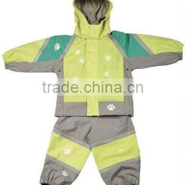 Kids fashion printed Rainsuit