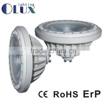 China supplier high quality led bulb housing thermal plastic 15W DC12V G53 AR111 with CE RoHS