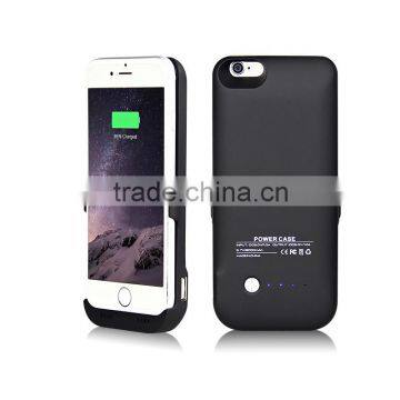 hot sell back battery case for IPhone6 6000mAh plastice power case