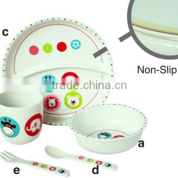 PM3582High Quality Factory Wholesale New Arrival Cartoon Plastic Baby Feeding Set