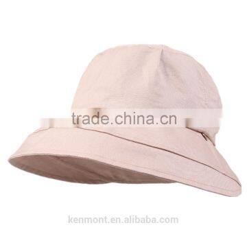 Cute girl cheap and fashion custom wide brim bucket hat