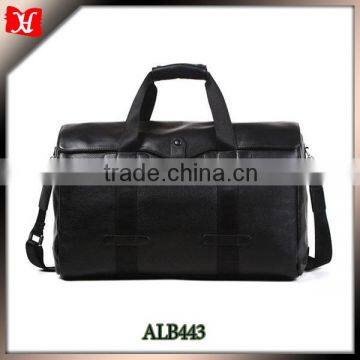 Taveling high quality leather weekend bag genuine leather travel bag