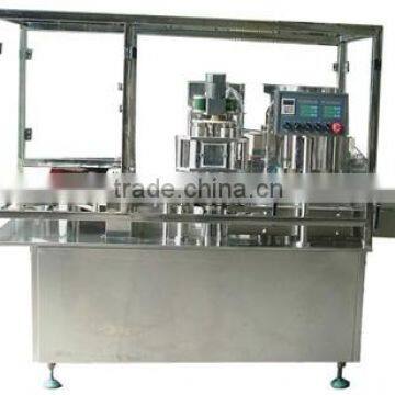 Automatic stainless-steel monoblock liquid filler and capper