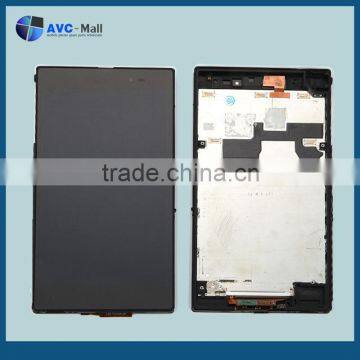 LCD display and digitizer assembly with frame for Sony Xperia Z Ultra XL39 black