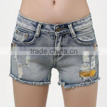 Newest Maxi Denim Shorts Wholesale Ladies Short Jeans Loose Summer Woman Short Pants photo-6