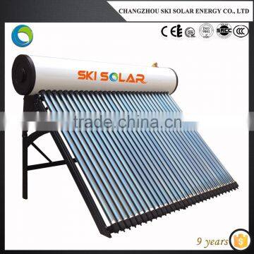 quick heating rooftop solar water heater