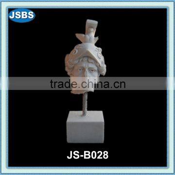 Marble roman soldier head statue