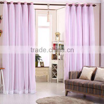 Living Room Curtains Polyester Blackout Woven Stripe Fabric photo-3
