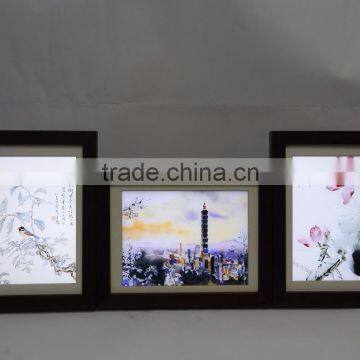 MICROSTONE 5V microUSB and battery support ART photo frame night light