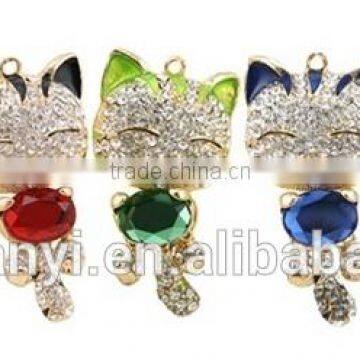 Crystal Handmade Bear Keychains Keyring Fashion Bag Charm Key Chains Holder Souvenir Key Chain Women Handbag Jewelry K0123 photo-3