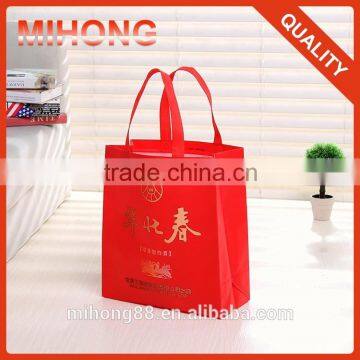 Super popular cheap fashion red color non woven wine bottle bag/non-woven wine bag