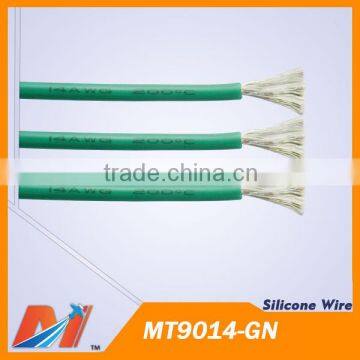 Maytech Insulated power silicon wire 14awg High flexible silicone cable GREEN color