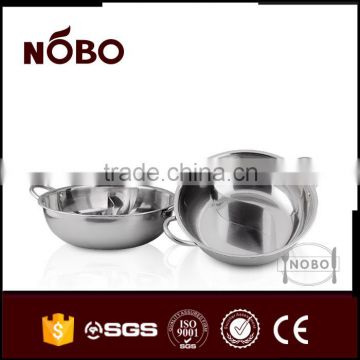 high quality Stainless Steel double flavour hot pot factory supply