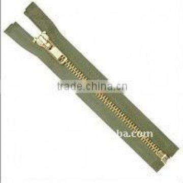 8# open end brass zipper with automated head