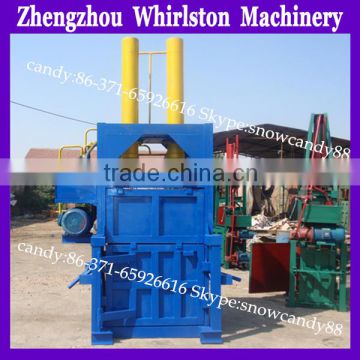 high work efficiency cotton used clothes baling small baler machine