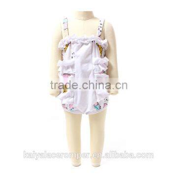 Kids Clothing Wholesale High Quality Cotton Ice Cream Ruffle Romper