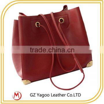 2pcs in 1 set Fashion PU Tote Women Shopping Bag