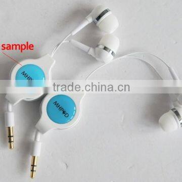 Factory Price In-ear Earphone With Retractable Cable photo-2