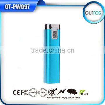 Best Mobile Cell Phone Charger Power Bank 2600mah With LCD Display