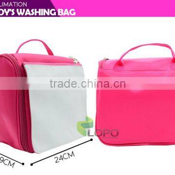 2016 New Sublimation Adorable Blank Custom washing bag for girl