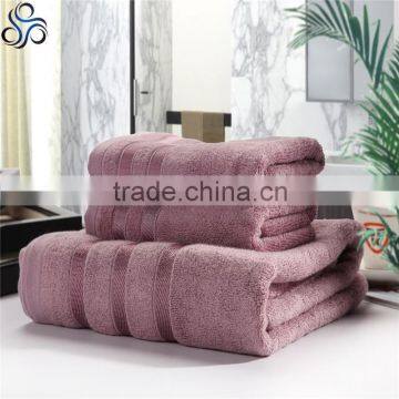 Luxurious From Bamboo Super Absorbent Solid 3 Piece Bath and Face Towel Set photo-2