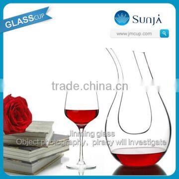 lead-free crystal red wine glass decanter