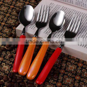 stainless steel children spoon and fork set