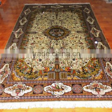 new pictorial modern handmade silk carpet shaggy double knots                        
                                                Quality Choice