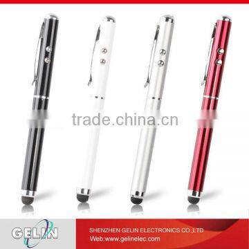 silver metal led light ball pen pda stylus pen