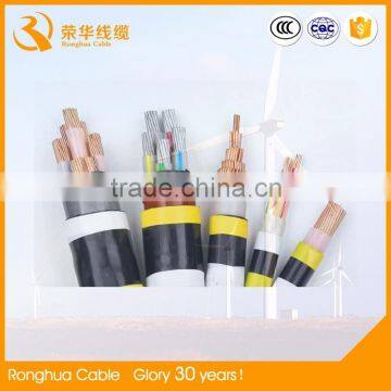 various types of Low voltage flexible waterproof pvc insulated power cable