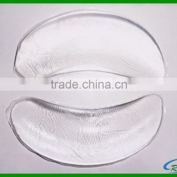 Curve shape clear silicon nipple bra insert Silicone bra pads for wedding dress