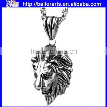 Men's Lion Head Pendant With Three Colors photo-3