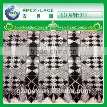 China Supplier Various Colors Woman Garment of Nylon Lace Fabric