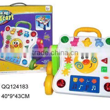 Baby learning handcart sound with music