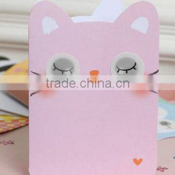 2016 pink colour anminal shape exquisite desing pattern handmade thanksgiving card/birthday card/greeting card