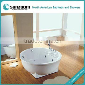 cUPC certified cheap round bathtub, round corner bathtub, bathtub-for-fat-people