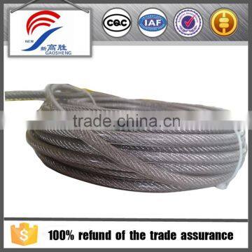 7x19 Nylon coated steel wire rope