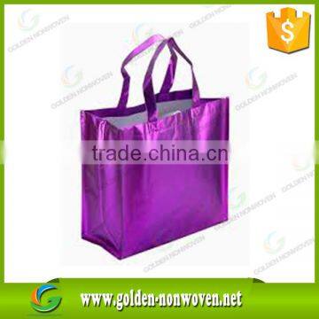 laminated nonwoven bag/pe cover pp non woven shopping bag/7 colors logo lamination non woven bag