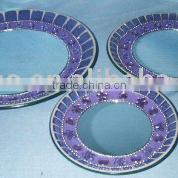 glass mosaic plate
