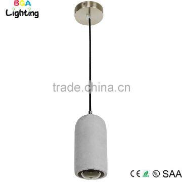 Concrete industrial pendant lights ceiling lighting with electrical fabric