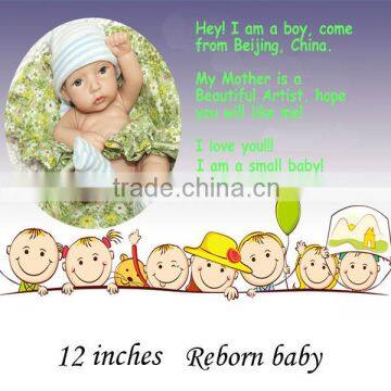 Handmade lifelike newborn reborn vinyl mini fashion doll