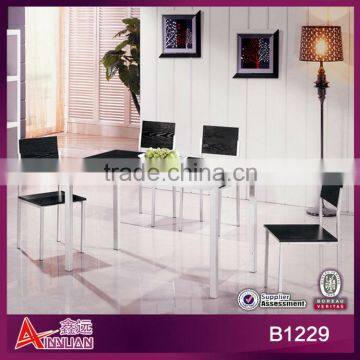 2015 simple design of Melamine dining table and chairs dining table set high quality dining table