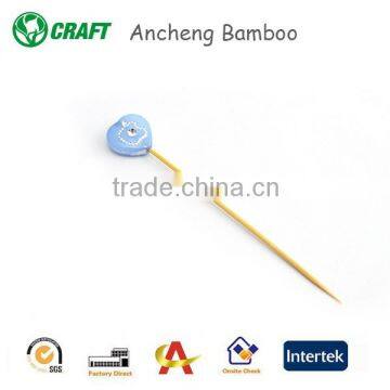Good Quality Eco-friendly Heart-shape Pick Bamboo Pastry Pick photo-5
