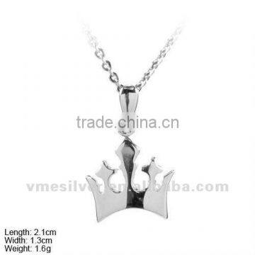 [PSA-0985] 925 Silver Religion Pendant/Charm, Silver Crown Pendant/Charm