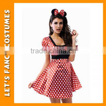 PGWC2591 Minnie adult costume cute dot mouse costume dress for girl