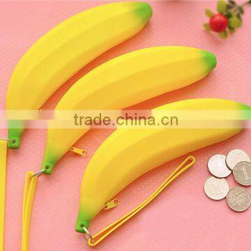 Promotion banana shape silicone squeeze coin bag/coin purse                        
                                                Quality Choice